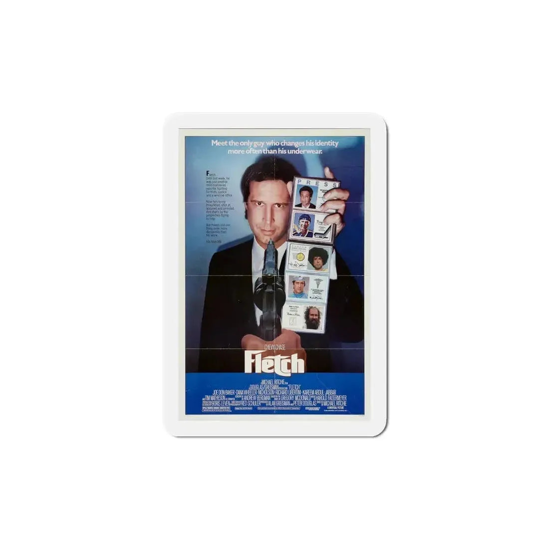 Fletch 1985 Movie Poster Refrigerator Magnet 6 Inch - The Sticker Space