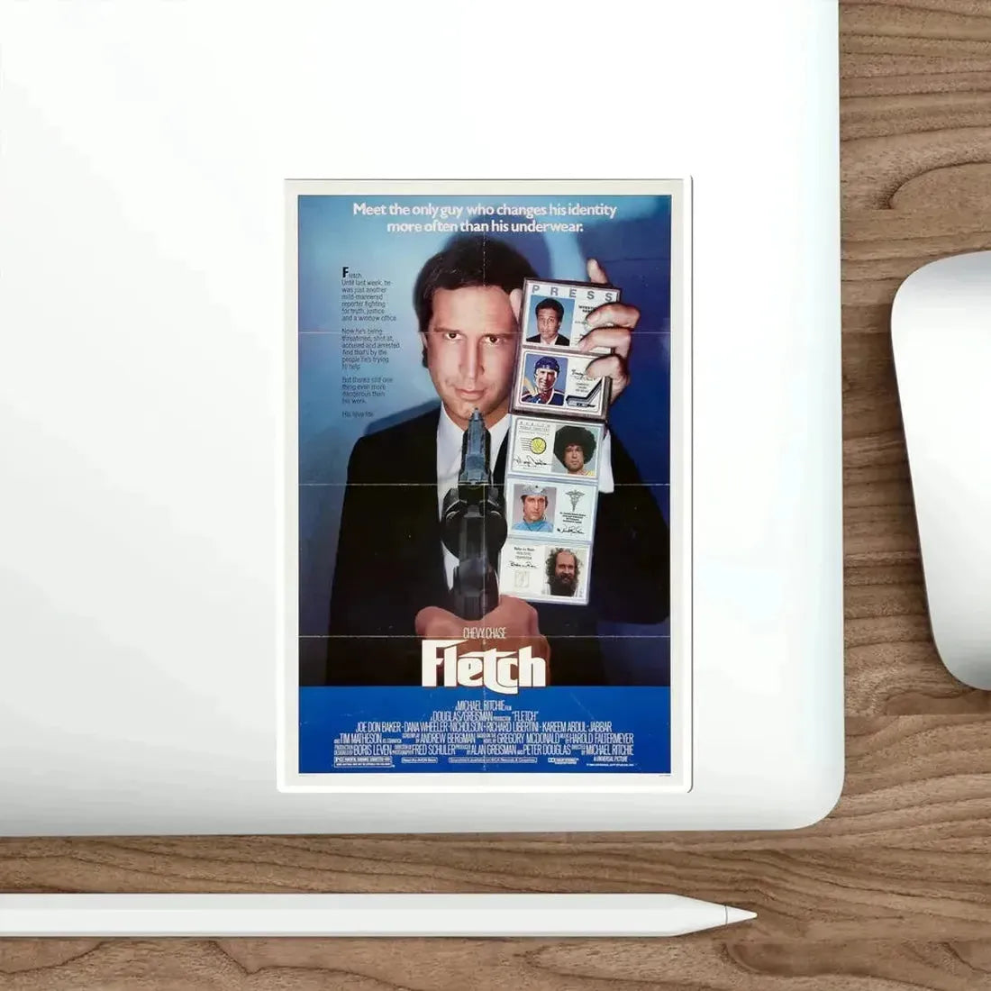 Fletch 1985 Movie Poster STICKER Vinyl Die-Cut Decal - The Sticker Space