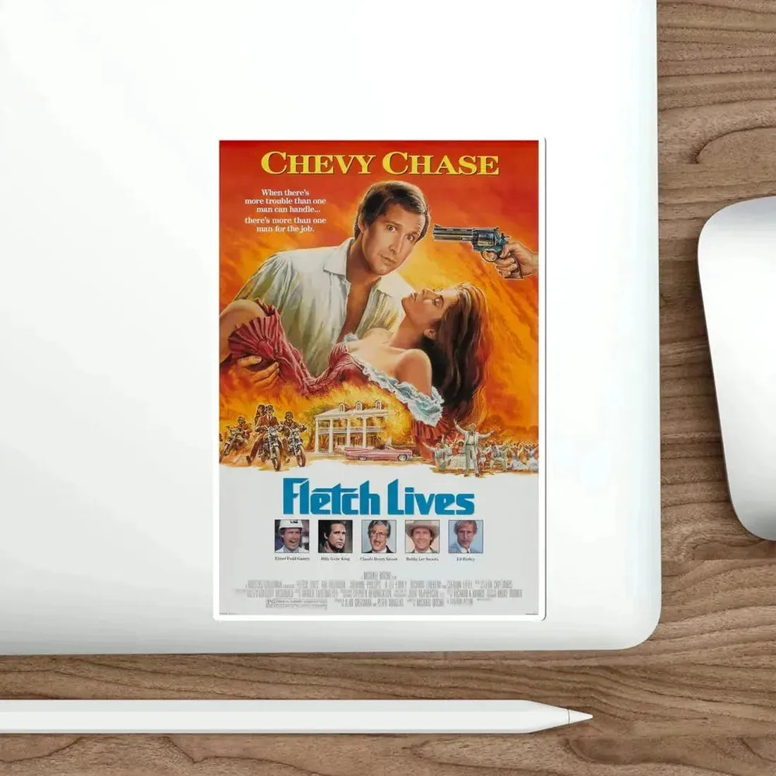 Fletch Lives 1989 Movie Poster STICKER Vinyl Die-Cut Decal - The Sticker Space