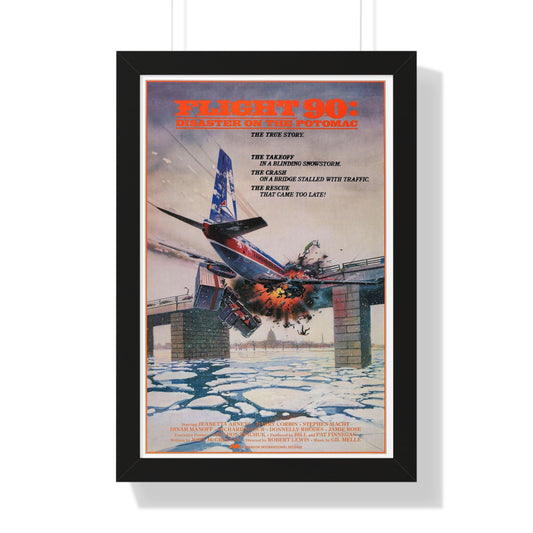 FLIGHT 90 1984 - Framed Movie Poster-16″ x 24″-The Sticker Space