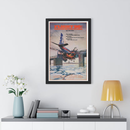 FLIGHT 90 1984 - Framed Movie Poster-The Sticker Space