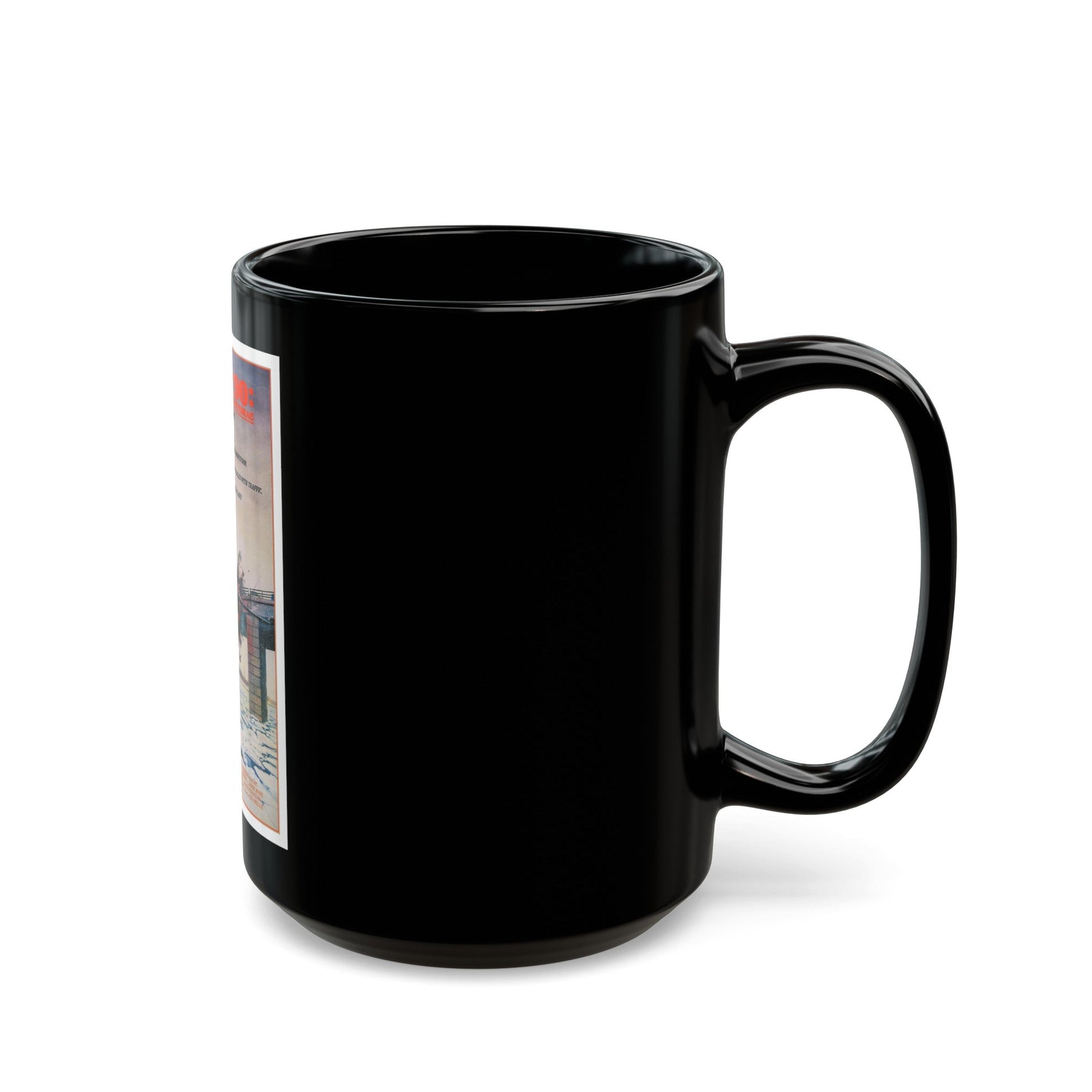 FLIGHT 90 1984 Movie Poster - Black Coffee Mug-The Sticker Space