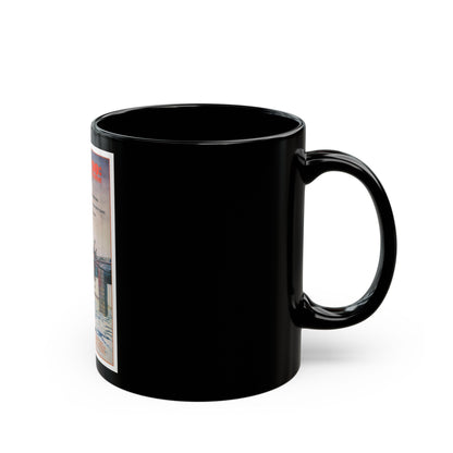 FLIGHT 90 1984 Movie Poster - Black Coffee Mug-The Sticker Space