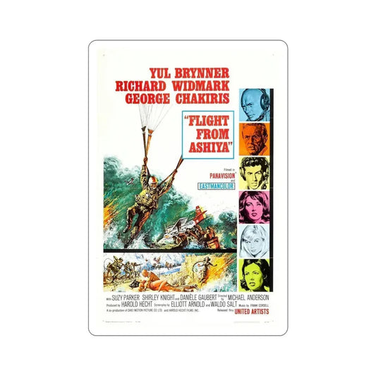 Flight from Ashiya 1964 Movie Poster STICKER Vinyl Die-Cut Decal 6 Inch - The Sticker Space