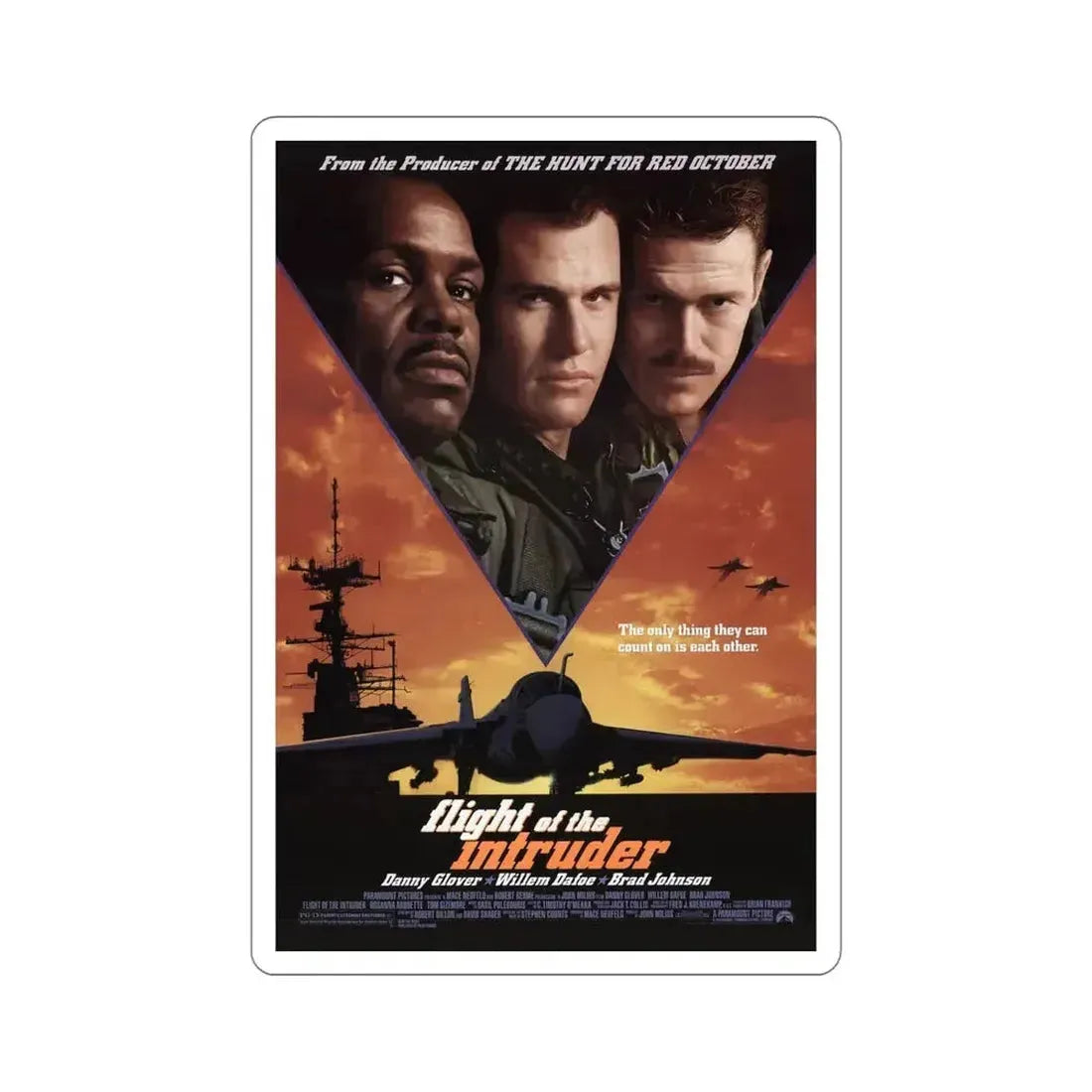 Flight of the Intruder 1991 Movie Poster STICKER Vinyl Die-Cut Decal 5 Inch - The Sticker Space