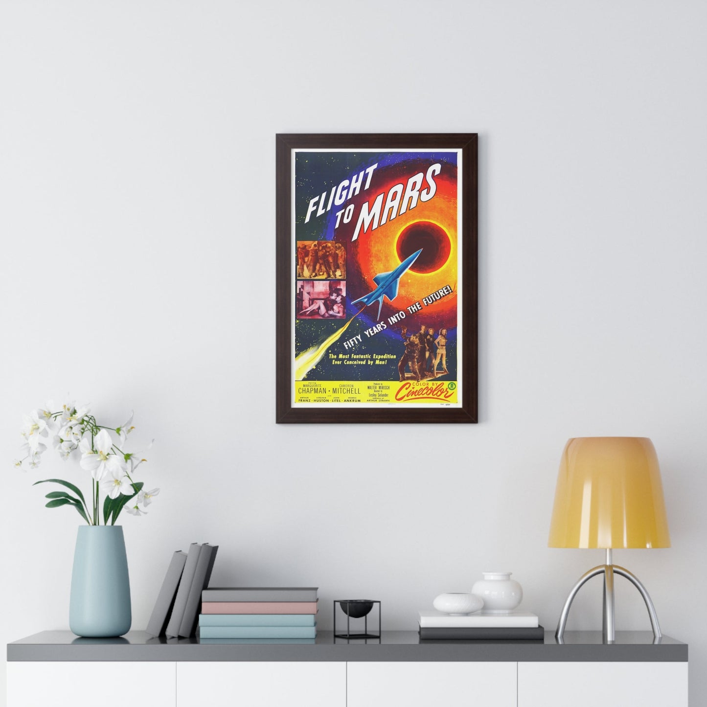 FLIGHT TO MARS 1951 - Framed Movie Poster-The Sticker Space