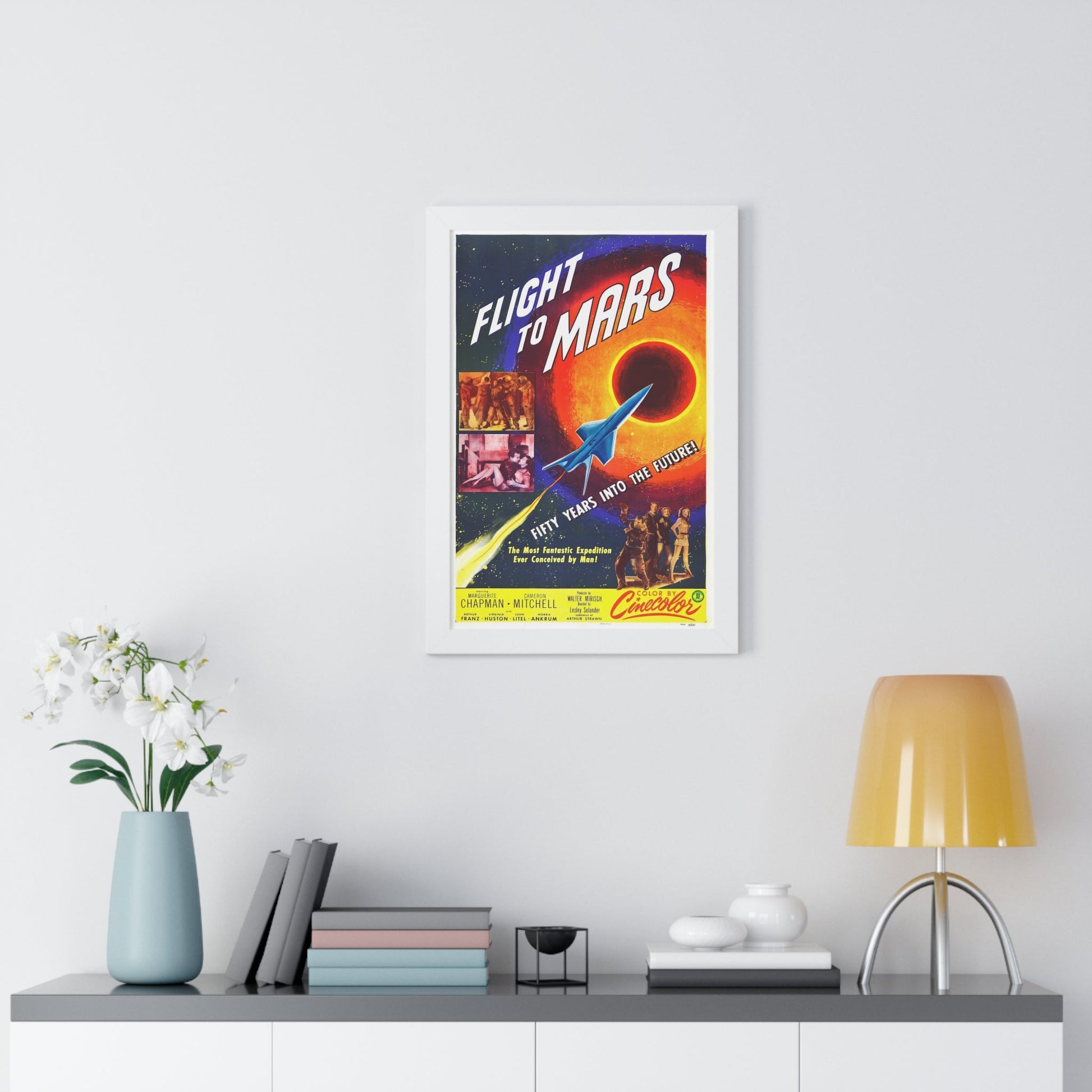 FLIGHT TO MARS 1951 - Framed Movie Poster-The Sticker Space