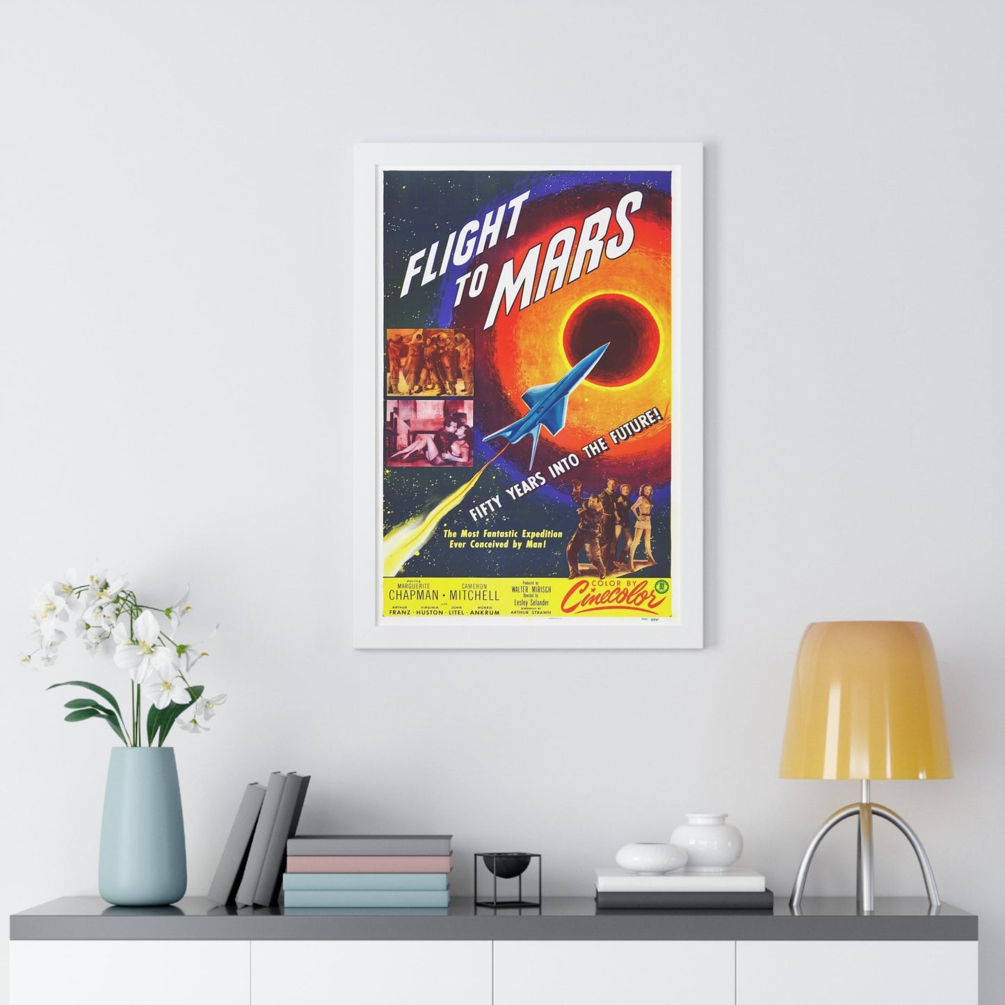 FLIGHT TO MARS 1951 - Framed Movie Poster-The Sticker Space