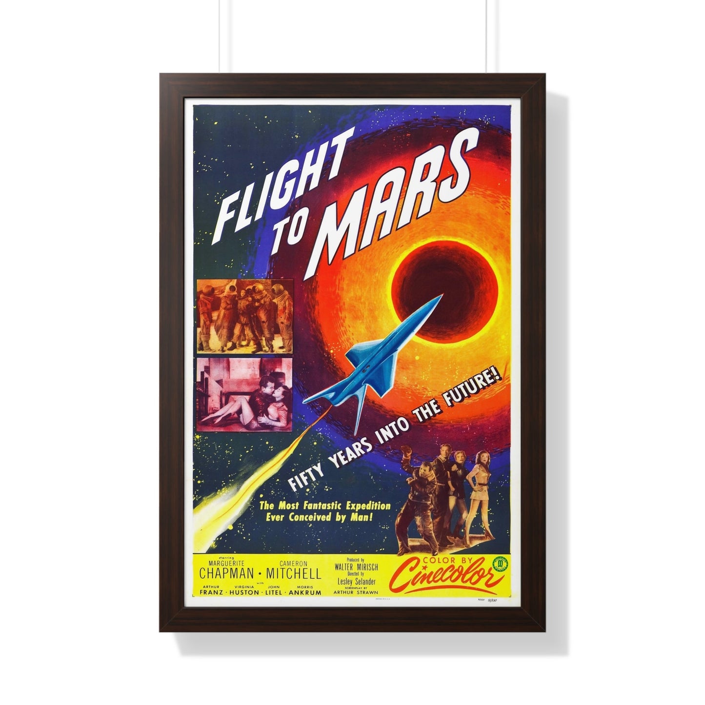 FLIGHT TO MARS 1951 - Framed Movie Poster-20" x 30"-The Sticker Space