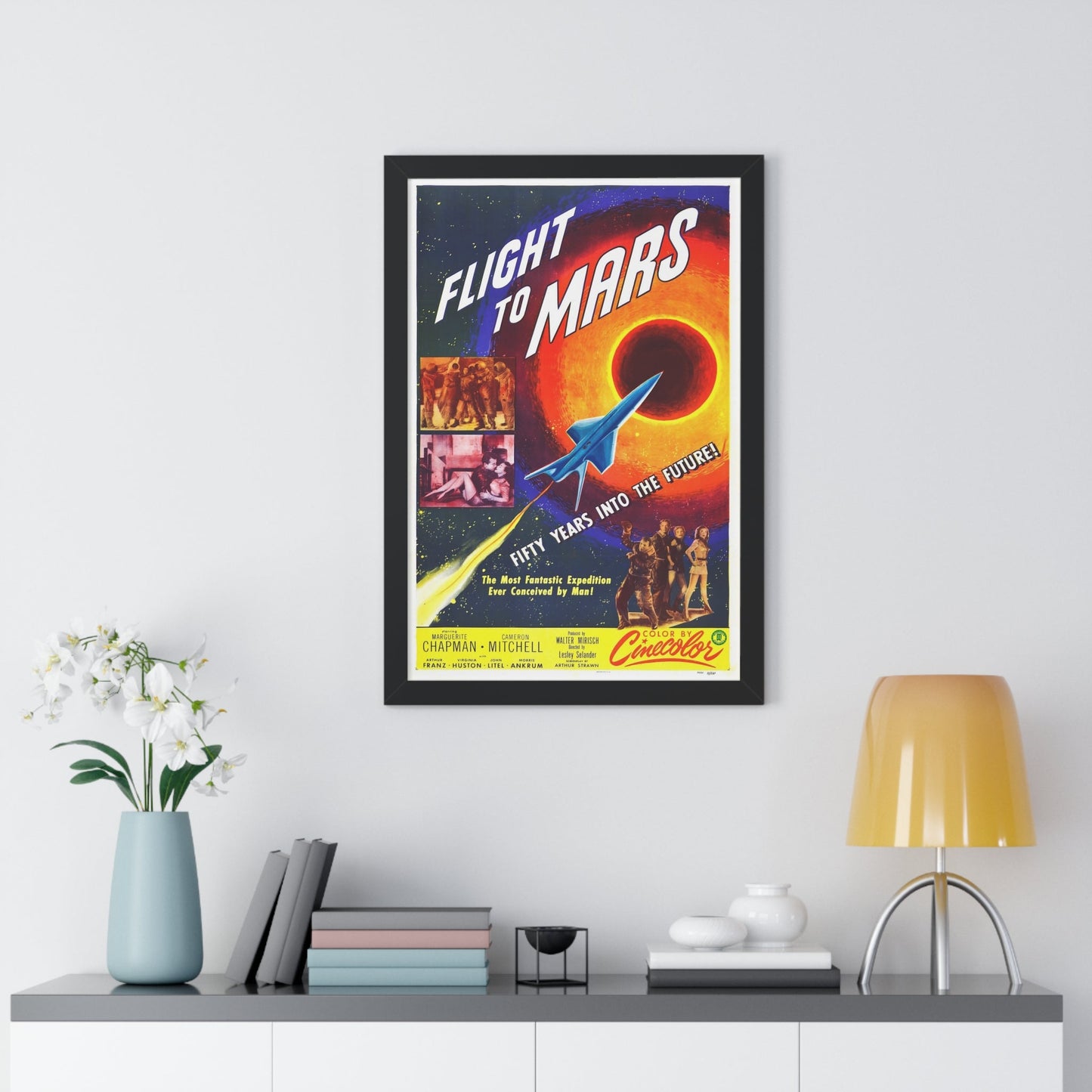 FLIGHT TO MARS 1951 - Framed Movie Poster-The Sticker Space