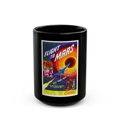 FLIGHT TO MARS 1951 Movie Poster - Black Coffee Mug-15oz-The Sticker Space