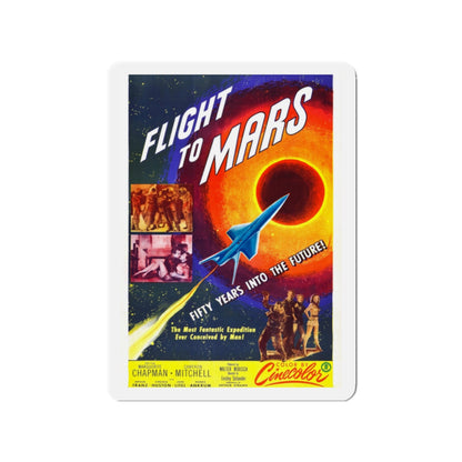 FLIGHT TO MARS 1951 Movie Poster - Die-Cut Magnet-2" x 2"-The Sticker Space