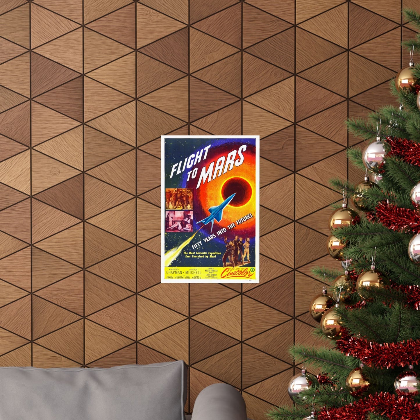 FLIGHT TO MARS 1951 - Paper Movie Poster-The Sticker Space