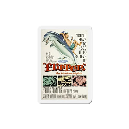 Flipper 1963 Movie Poster Refrigerator Magnet 4 Inch - The Sticker Space