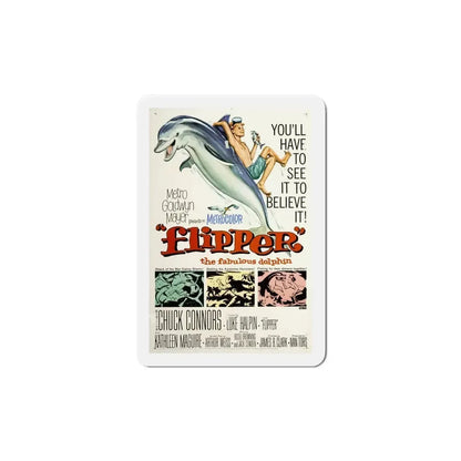 Flipper 1963 Movie Poster Refrigerator Magnet - The Sticker Space