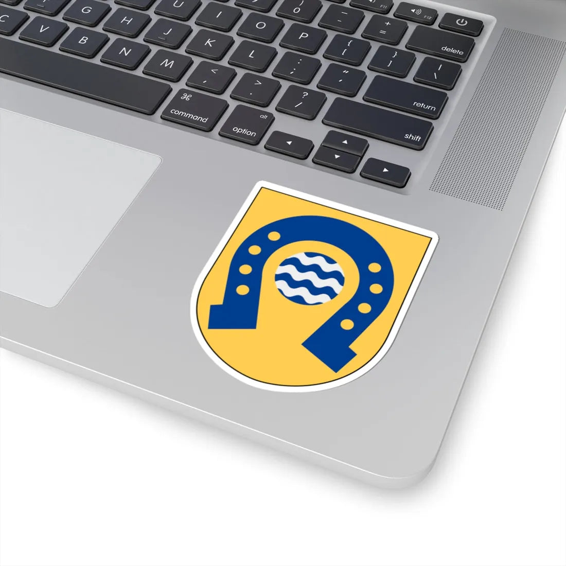Flistad församling vapen (Sweden) (Coat of Arms) STICKER Vinyl Kiss-Cut Decal - The Sticker Space