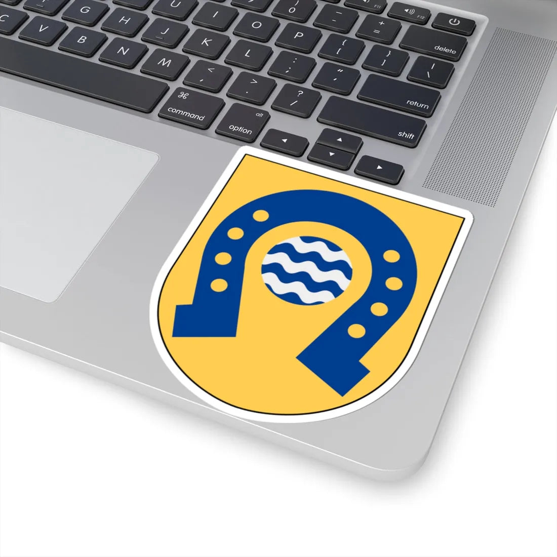 Flistad församling vapen (Sweden) (Coat of Arms) STICKER Vinyl Kiss-Cut Decal - The Sticker Space