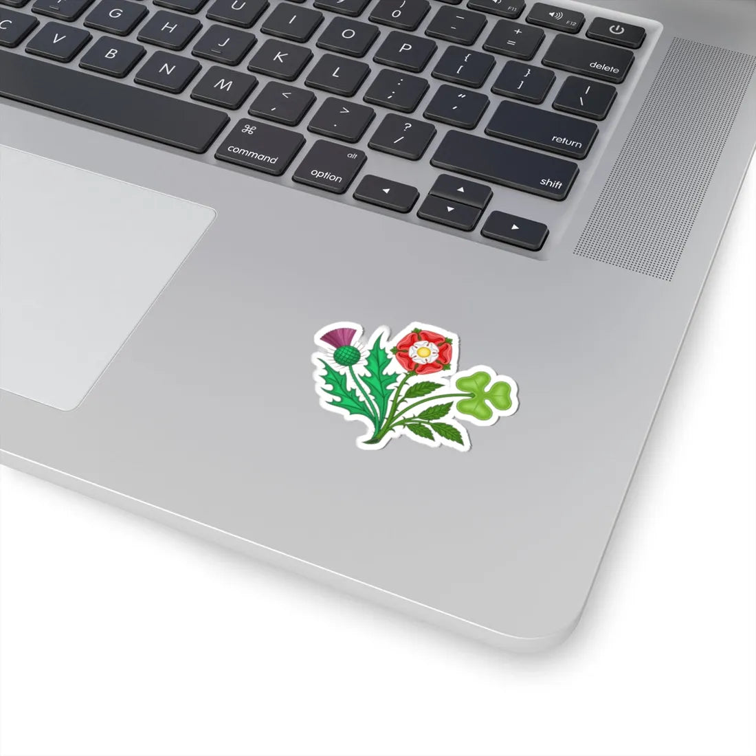Floral Badges of the United Kingdom (United Kingdom) (Coat of Arms) STICKER Vinyl Kiss-Cut Decal - The Sticker Space