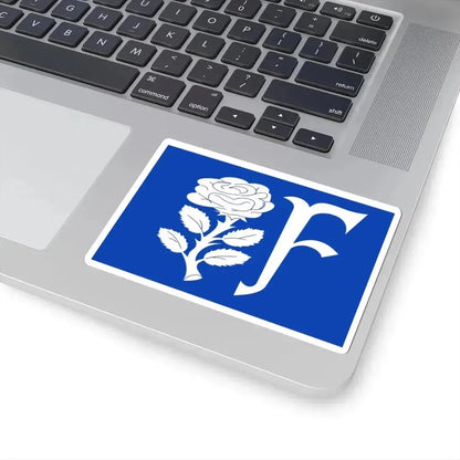 Floreffe Vlag (Belgium) STICKER Vinyl Kiss-Cut Decal - The Sticker Space