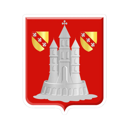 Florennes wapen (Belgium) (Coat of Arms) STICKER Vinyl Kiss-Cut Decal 3 Inch White - The Sticker Space