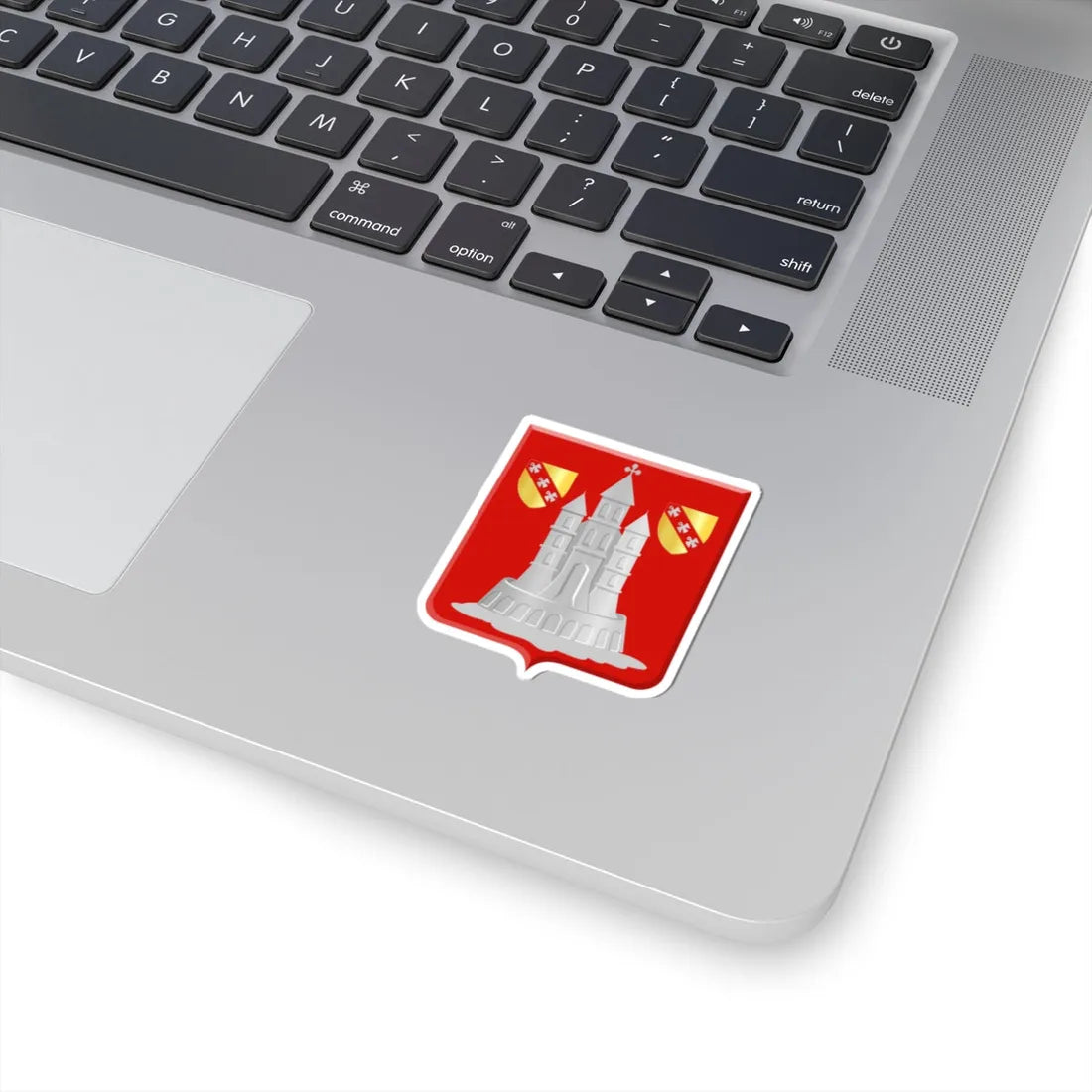 Florennes wapen (Belgium) (Coat of Arms) STICKER Vinyl Kiss-Cut Decal - The Sticker Space