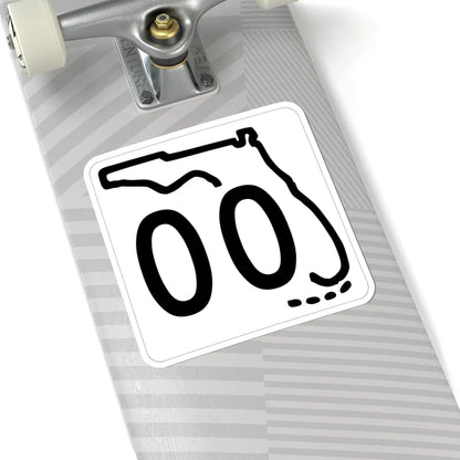 Florida 00 1955 template (Florida) (Road Sign) STICKER Vinyl Kiss-Cut Decal - The Sticker Space