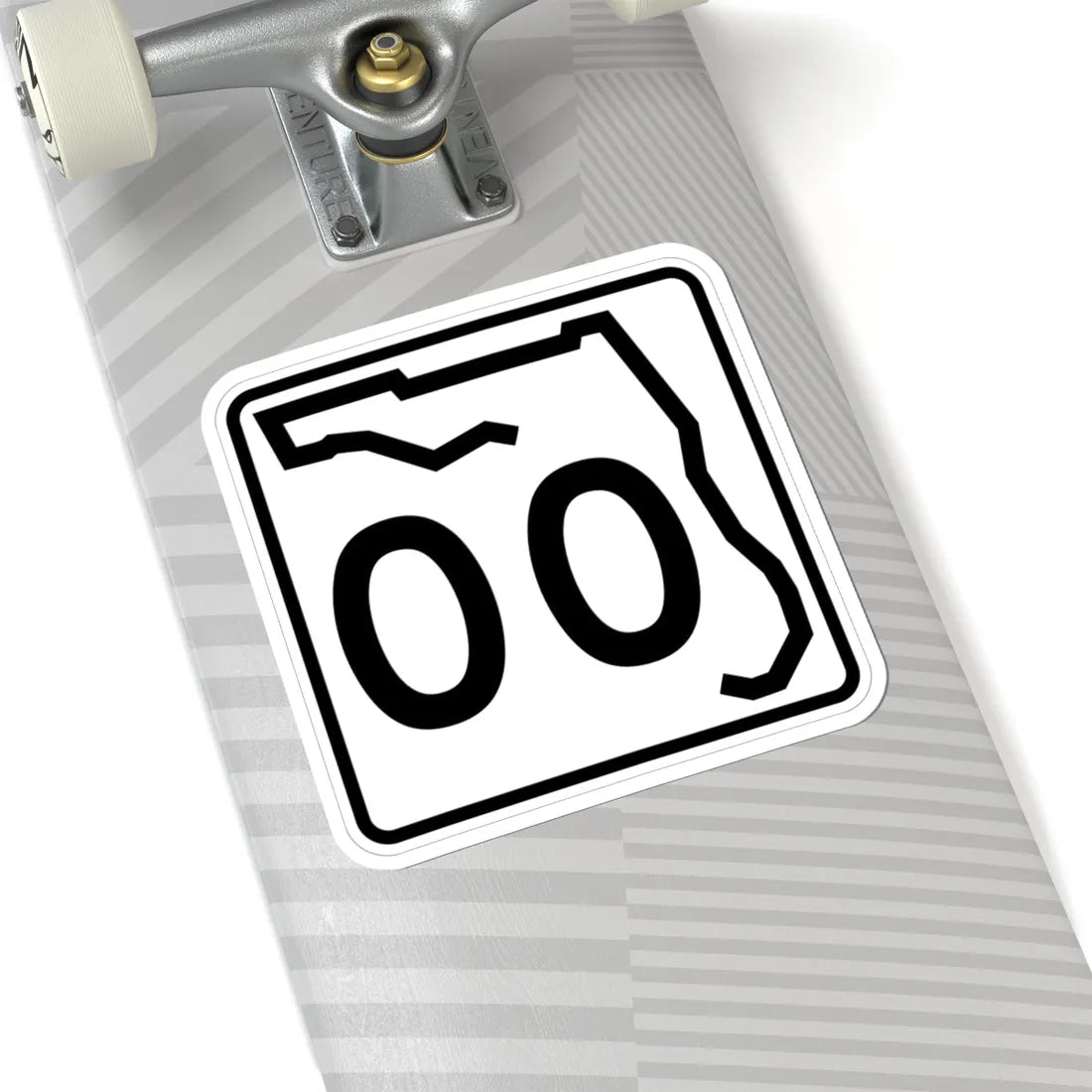 Florida 00 template (Florida) (Road Sign) STICKER Vinyl Kiss-Cut Decal - The Sticker Space