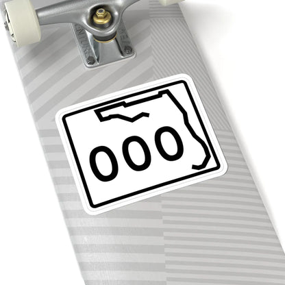 Florida 000 template (Florida) (Road Sign) STICKER Vinyl Kiss-Cut Decal - The Sticker Space