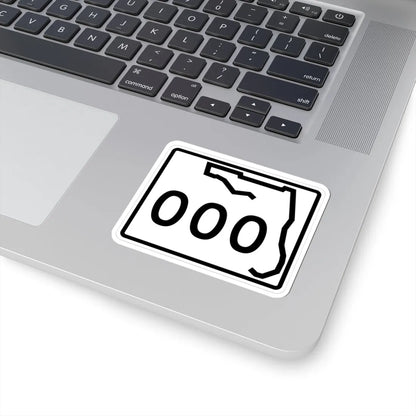 Florida 000 template (Florida) (Road Sign) STICKER Vinyl Kiss-Cut Decal - The Sticker Space