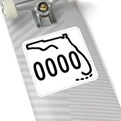 Florida 0000 1955 template (Florida) (Road Sign) STICKER Vinyl Kiss-Cut Decal - The Sticker Space