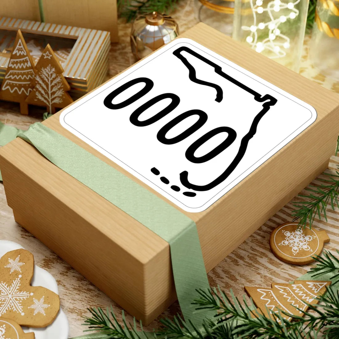 Florida 0000 1955 template (Florida) (Road Sign) STICKER Vinyl Kiss-Cut Decal - The Sticker Space