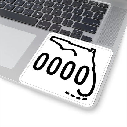 Florida 0000 1955 template (Florida) (Road Sign) STICKER Vinyl Kiss-Cut Decal - The Sticker Space