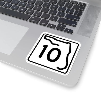 Florida 10 (Florida) (Road Sign) STICKER Vinyl Kiss-Cut Decal - The Sticker Space