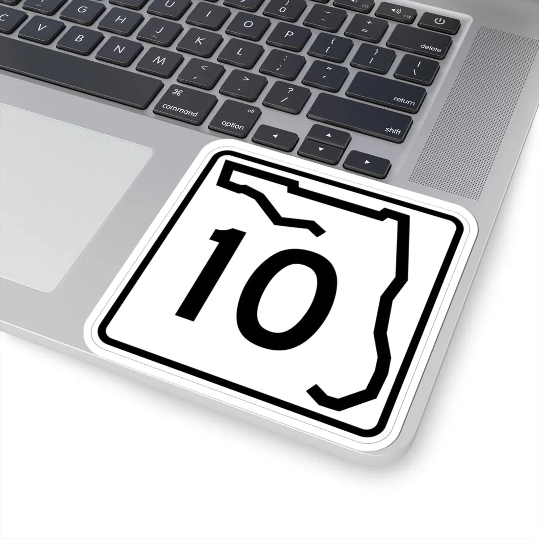Florida 10 (Florida) (Road Sign) STICKER Vinyl Kiss-Cut Decal - The Sticker Space