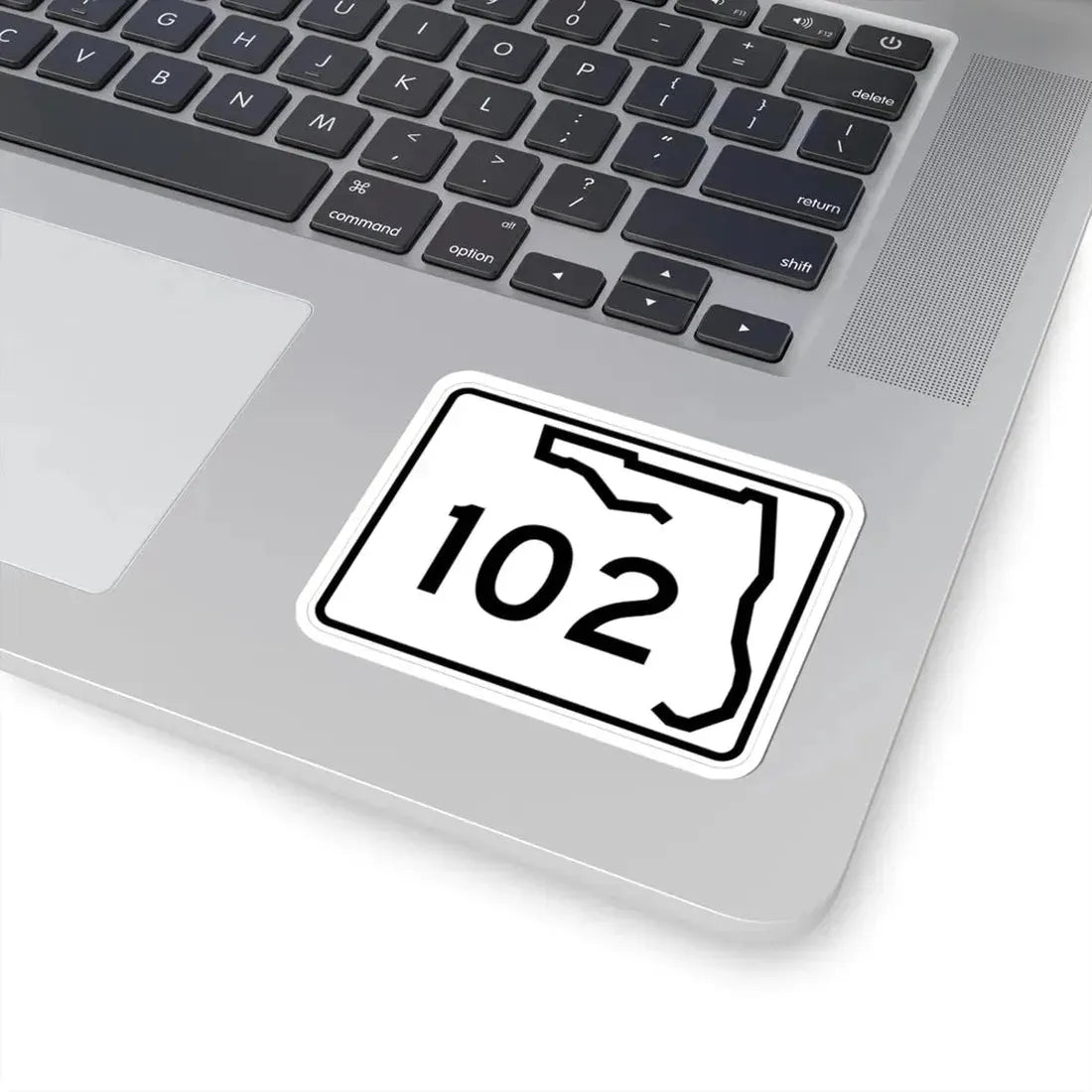 Florida 102 (Florida) (Road Sign) STICKER Vinyl Kiss-Cut Decal - The Sticker Space