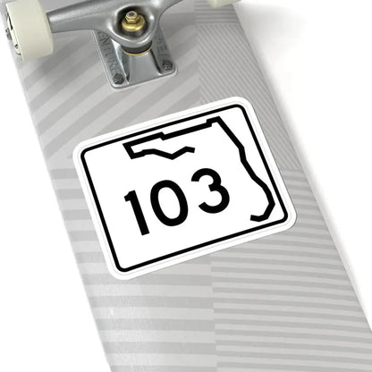 Florida 103 (Florida) (Road Sign) STICKER Vinyl Kiss-Cut Decal - The Sticker Space