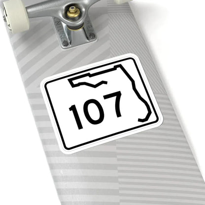 Florida 107 (Florida) (Road Sign) STICKER Vinyl Kiss-Cut Decal - The Sticker Space