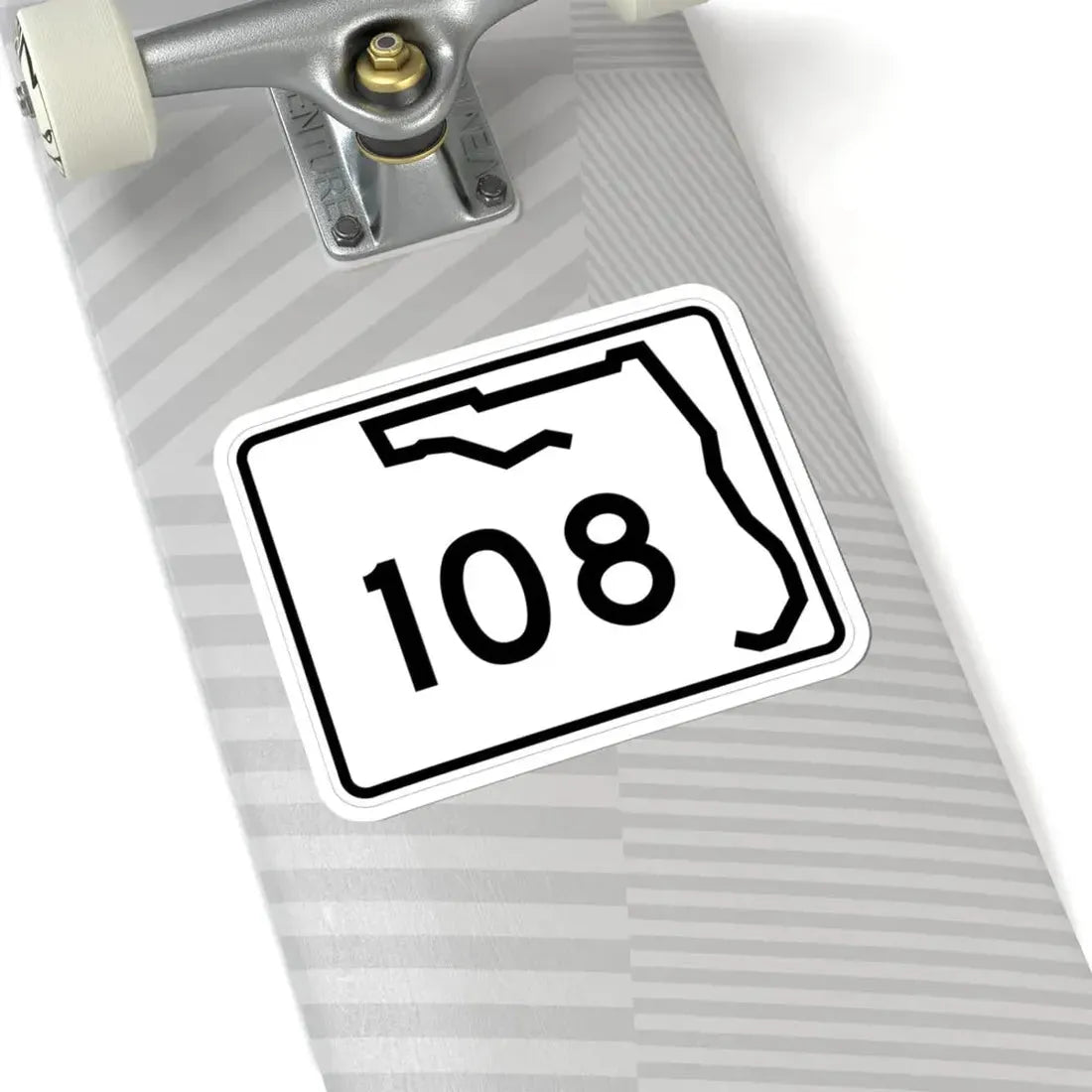 Florida 108 (Florida) (Road Sign) STICKER Vinyl Kiss-Cut Decal - The Sticker Space