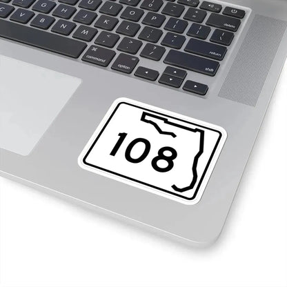 Florida 108 (Florida) (Road Sign) STICKER Vinyl Kiss-Cut Decal - The Sticker Space