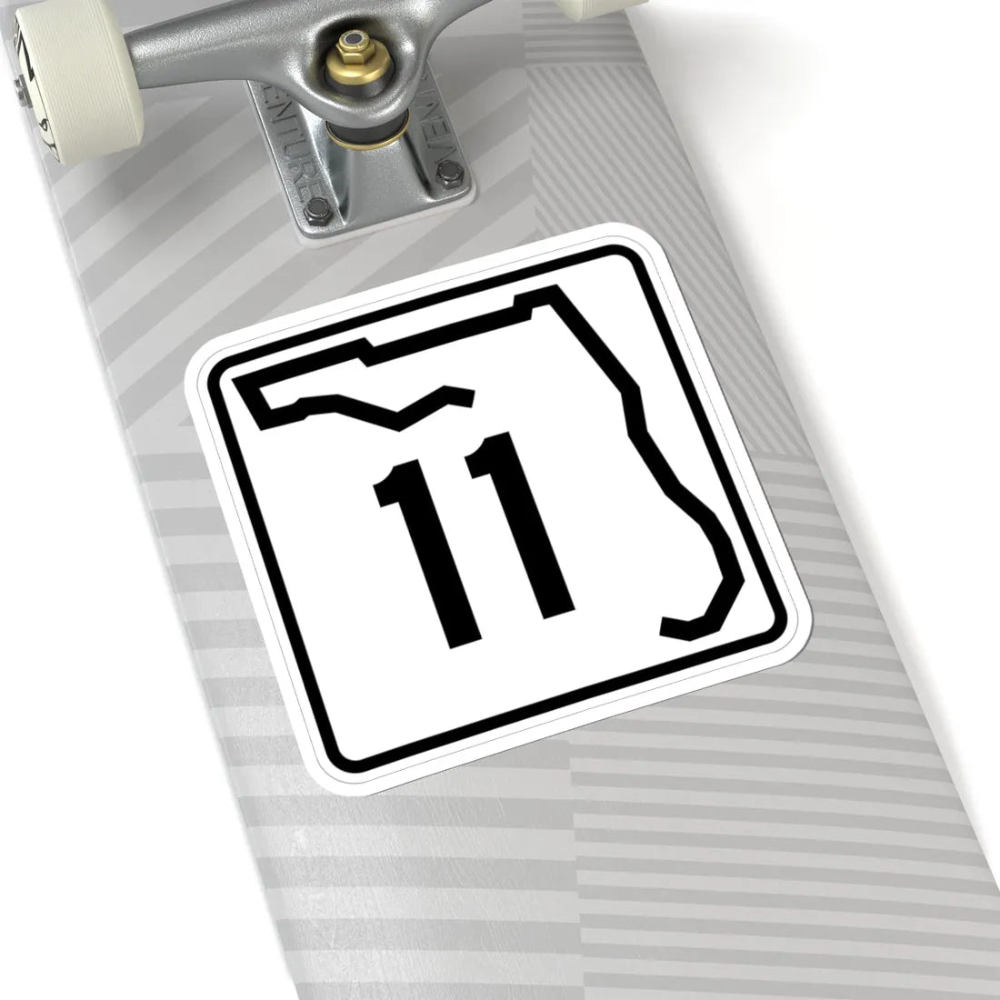 Florida 11 (Florida) (Road Sign) STICKER Vinyl Kiss-Cut Decal - The Sticker Space