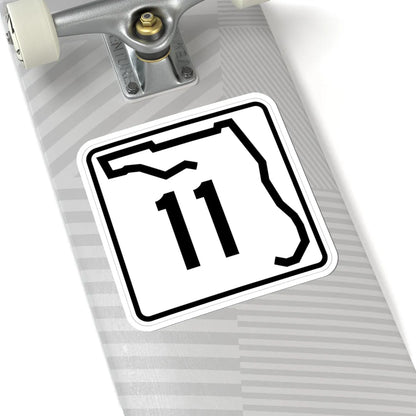 Florida 11 (Florida) (Road Sign) STICKER Vinyl Kiss-Cut Decal - The Sticker Space