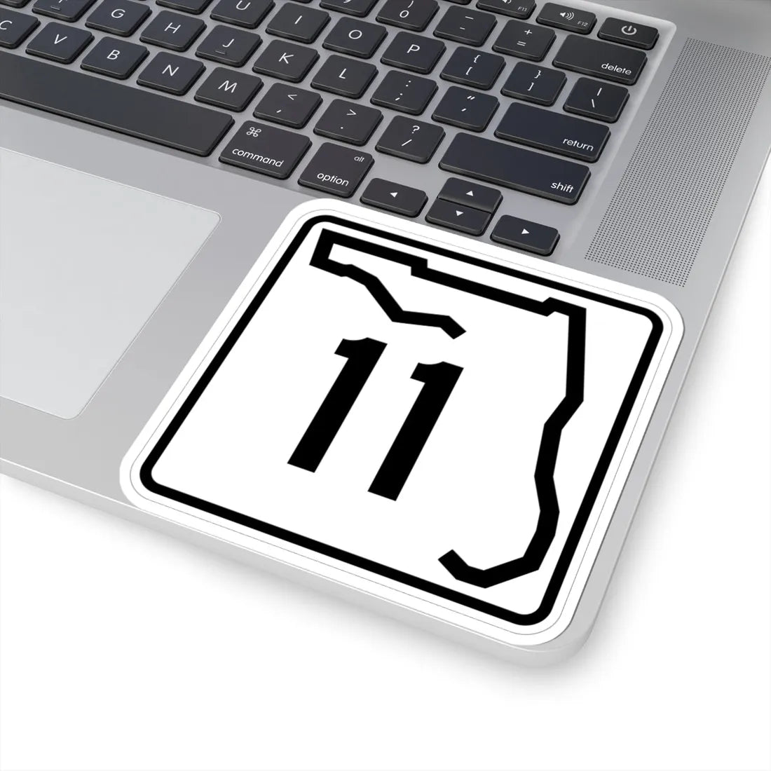 Florida 11 (Florida) (Road Sign) STICKER Vinyl Kiss-Cut Decal - The Sticker Space