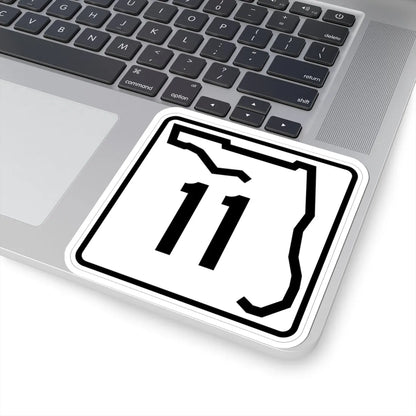 Florida 11 (Florida) (Road Sign) STICKER Vinyl Kiss-Cut Decal - The Sticker Space