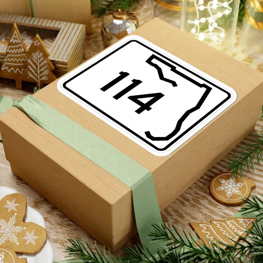 Florida 114 (Florida) (Road Sign) STICKER Vinyl Kiss-Cut Decal - The Sticker Space