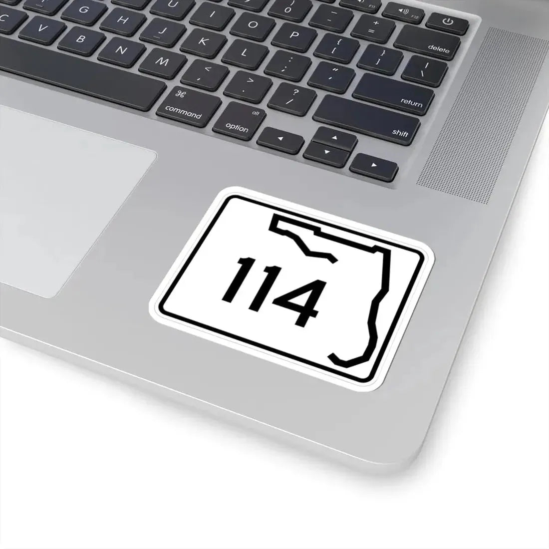 Florida 114 (Florida) (Road Sign) STICKER Vinyl Kiss-Cut Decal - The Sticker Space