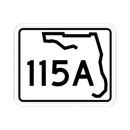 Florida 115A (Florida) (Road Sign) STICKER Vinyl Kiss-Cut Decal 6 Inch White - The Sticker Space