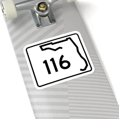 Florida 116 (Florida) (Road Sign) STICKER Vinyl Kiss-Cut Decal - The Sticker Space