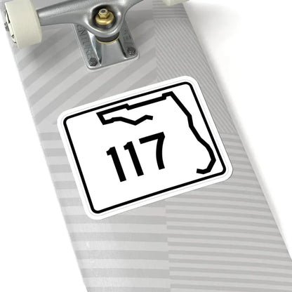 Florida 117 (Florida) (Road Sign) STICKER Vinyl Kiss-Cut Decal - The Sticker Space
