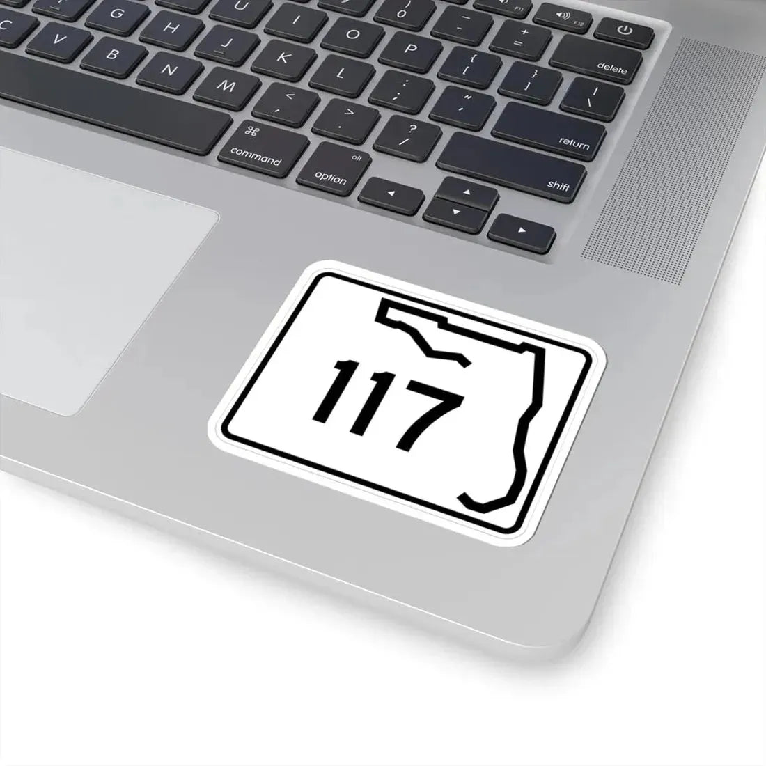 Florida 117 (Florida) (Road Sign) STICKER Vinyl Kiss-Cut Decal - The Sticker Space