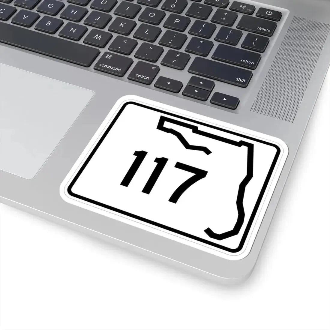 Florida 117 (Florida) (Road Sign) STICKER Vinyl Kiss-Cut Decal - The Sticker Space